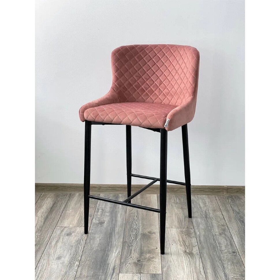 Полубарный стул ARTEMIS BLUVEL-52 PINK (H=65cm), велюр М-City Полубарный стул ARTEMIS BLUVEL-52 PINK (H=65cm), велюр М-City