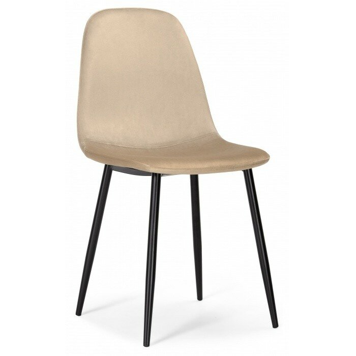 Стул на металлокаркасе Lilu dark beige / black Стул на металлокаркасе Lilu dark beige / black