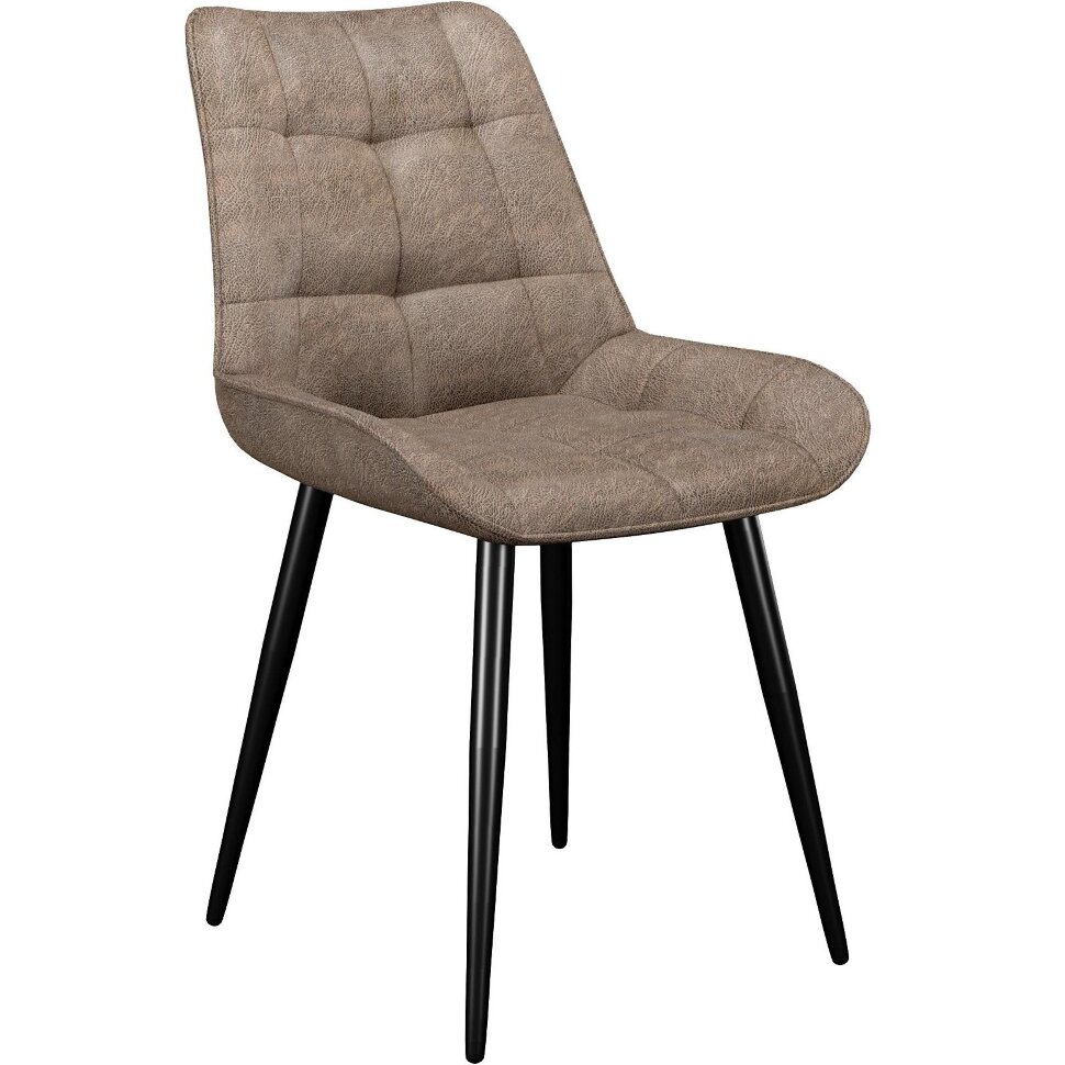 Стул DikLine 206М PRADO6 CAPPUCCINO, ножки черные Стул DikLine 206М PRADO6 CAPPUCCINO, ножки черные