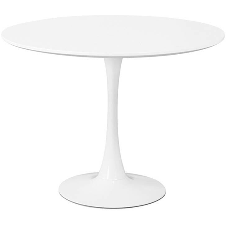 Стол обеденный Stool Group Tulip 100, белый столешница МДФ ножка металл Стол обеденный Stool Group Tulip 100, белый столешница МДФ ножка металл