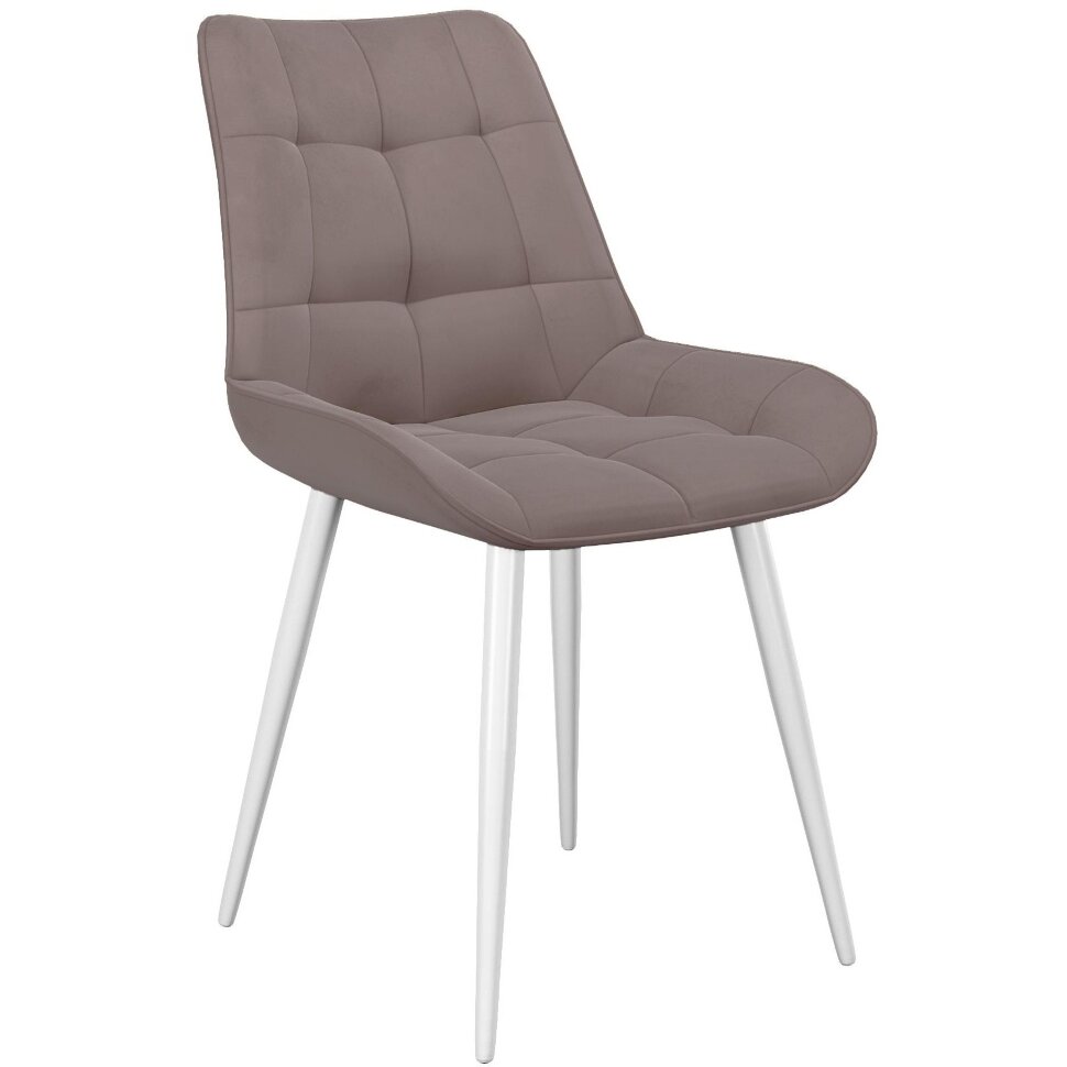 Стул DikLine 206М B5 LATTE, ножки белые Стул DikLine 206М B5 LATTE, ножки белые