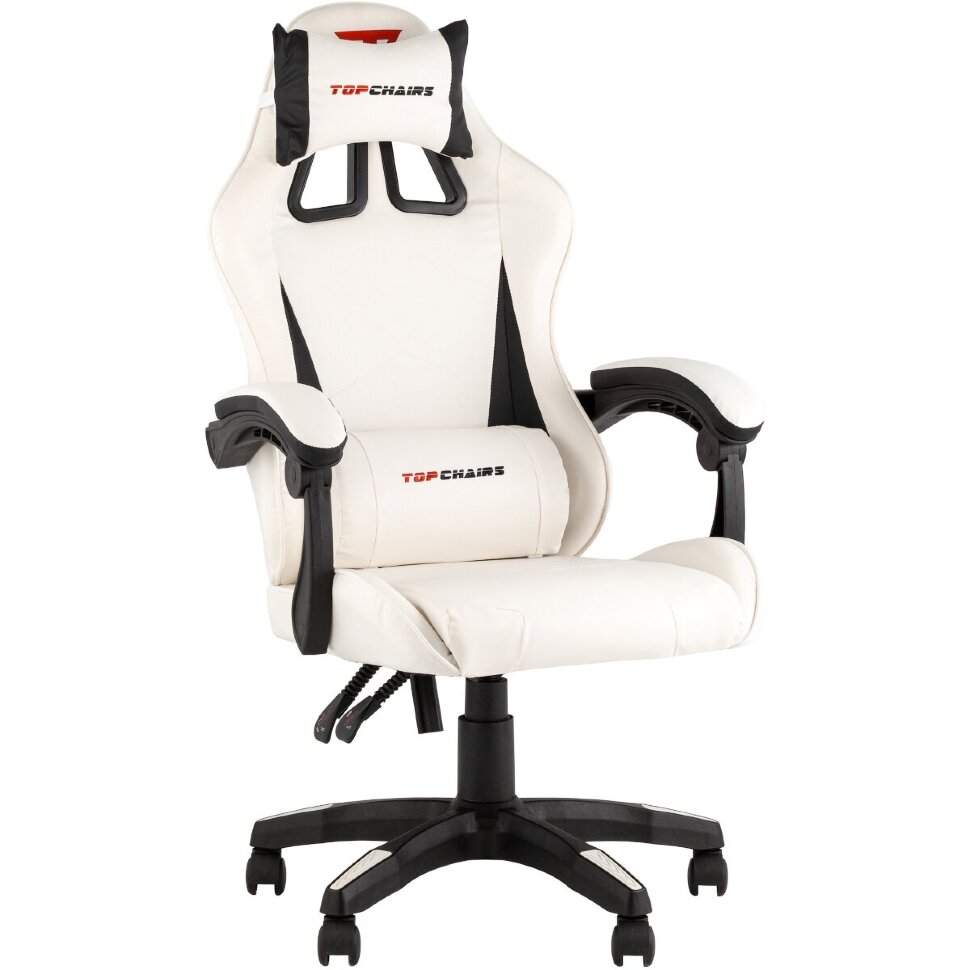 Кресло спортивное TopChairs Phantom бело-черный Кресло спортивное TopChairs Phantom бело-черный