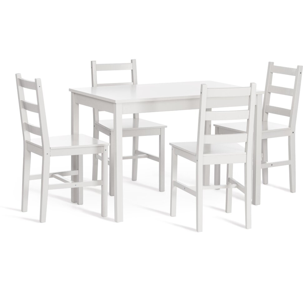 Обеденный комплект Хадсон 2 (стол + 4 стула)/ Hudson 2 Dining Set 