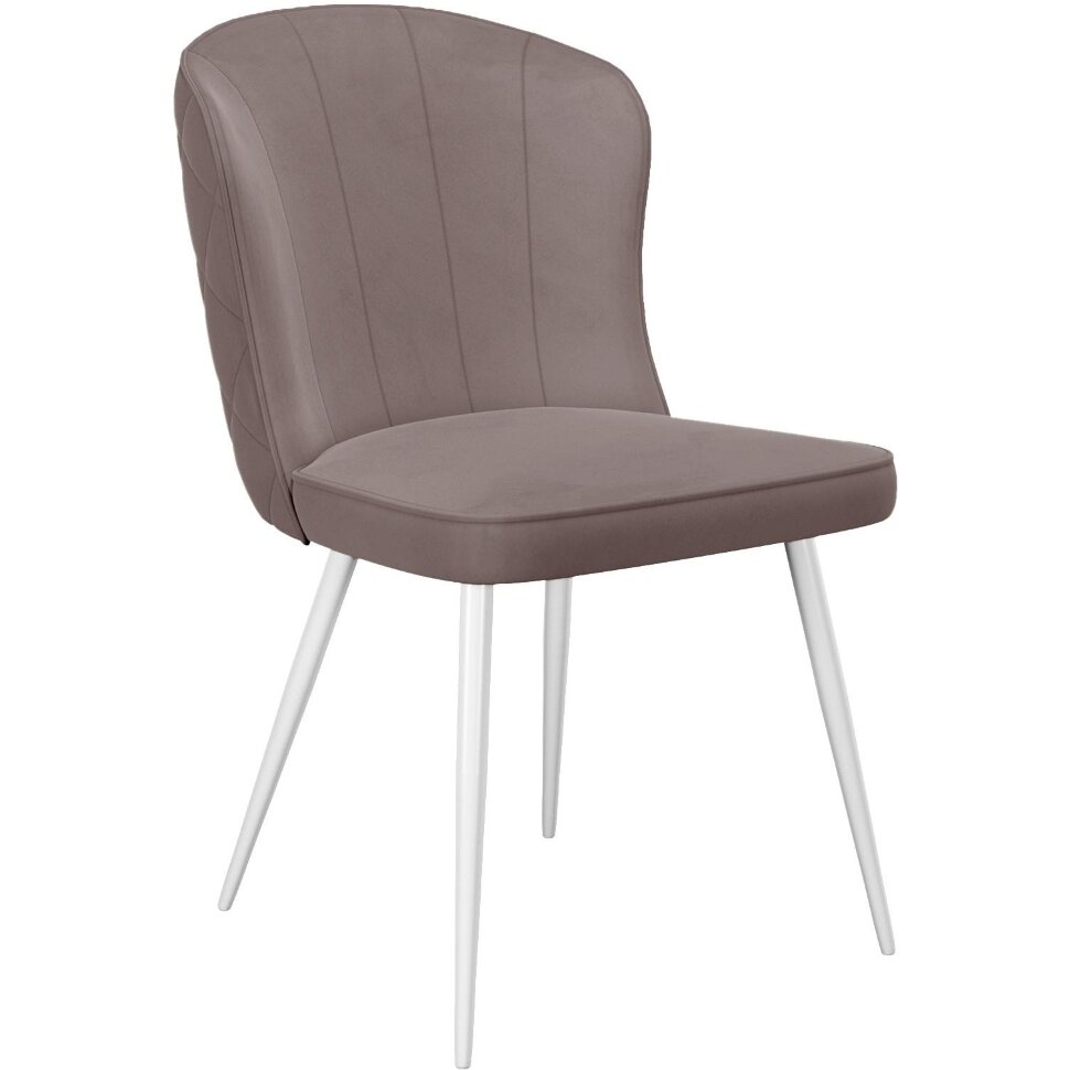 Стул DikLine 209 B5 LATTE, ножки белые Стул DikLine 209 B5 LATTE, ножки белые