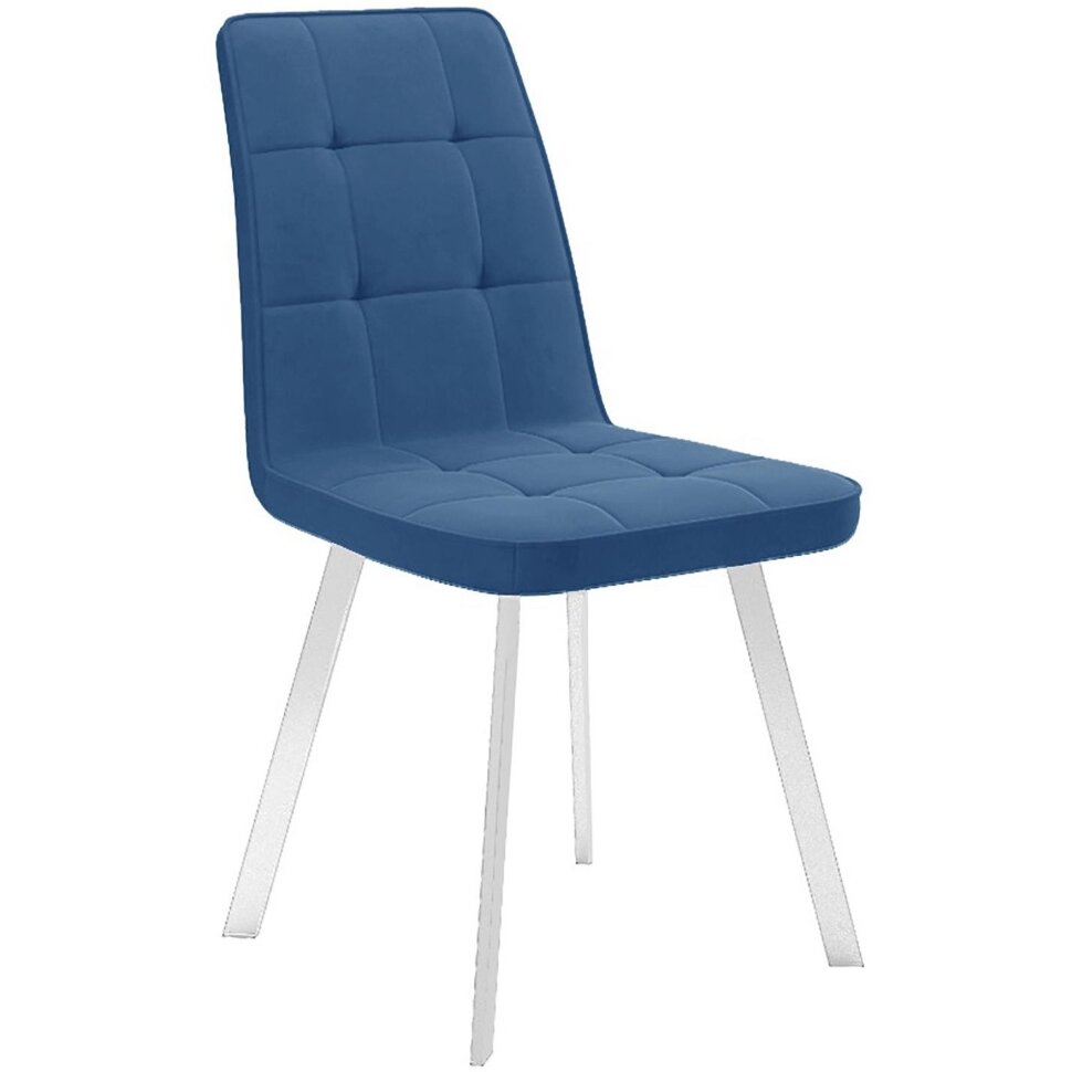 Стул DikLine 207 B8 BLUE /ножки белые Стул DikLine 207 B8 BLUE /ножки белые