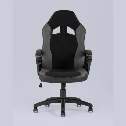 Игровое кресло Stool Group компьютерное TopChairs Skyline серое геймерское 