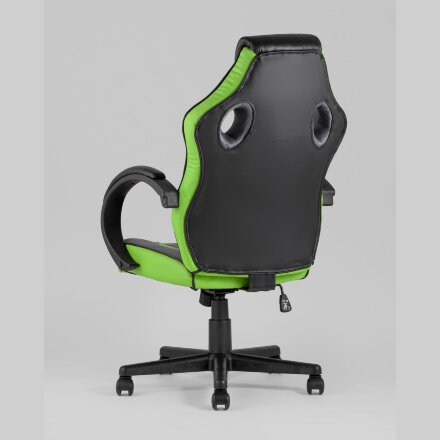 Игровое кресло Stool Group компьютерное TopChairs Sprinter зеленое геймерское 