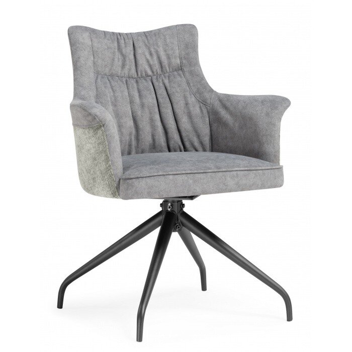 Стул на металлокаркасе Kaser 360 крутящийся grey / black Стул на металлокаркасе Kaser 360 крутящийся grey / black