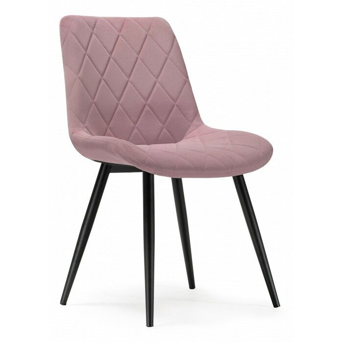 Стул на металлокаркасе Fox black / light purple 