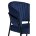 Стул на металлокаркасе Лео синий Brendy Classic Blue 08 / черный 