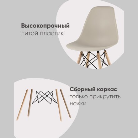 Стул Eames Style DSW оранжевый 
