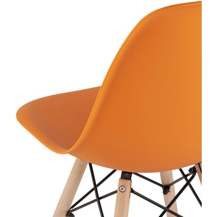 Стул Eames Style DSW оранжевый 