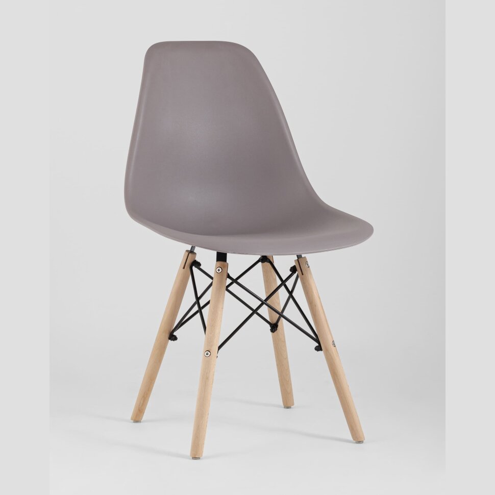 Стул Eames Style DSW темно-бежевый x4 Стул Eames Style DSW темно-бежевый x4