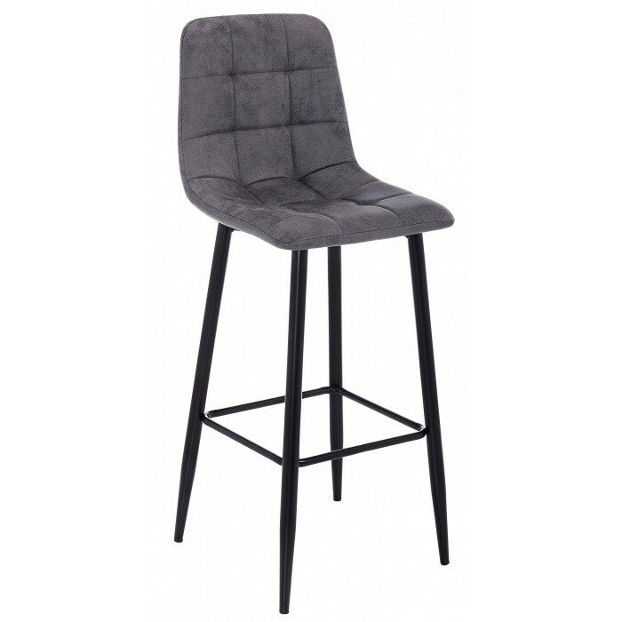 Барный стул Chio dark black / grey Барный стул Chio dark black / grey