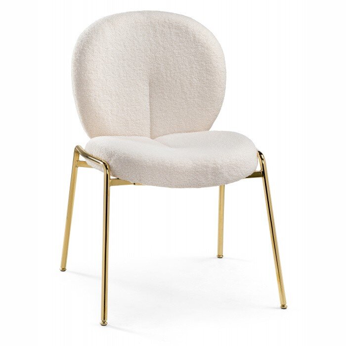 Стул на металлокаркасе Kalipso 1 white / gold Стул на металлокаркасе Kalipso 1 white / gold