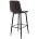 Барный стул Chio dark black / dark brown 
