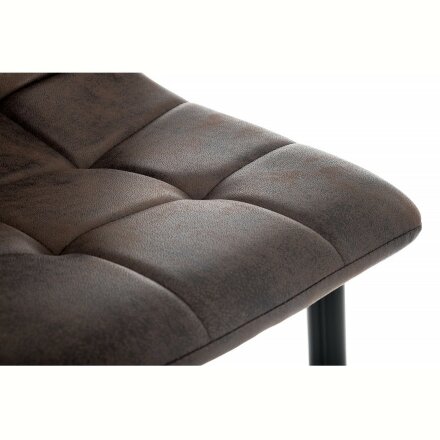 Барный стул Chio dark black / dark brown 