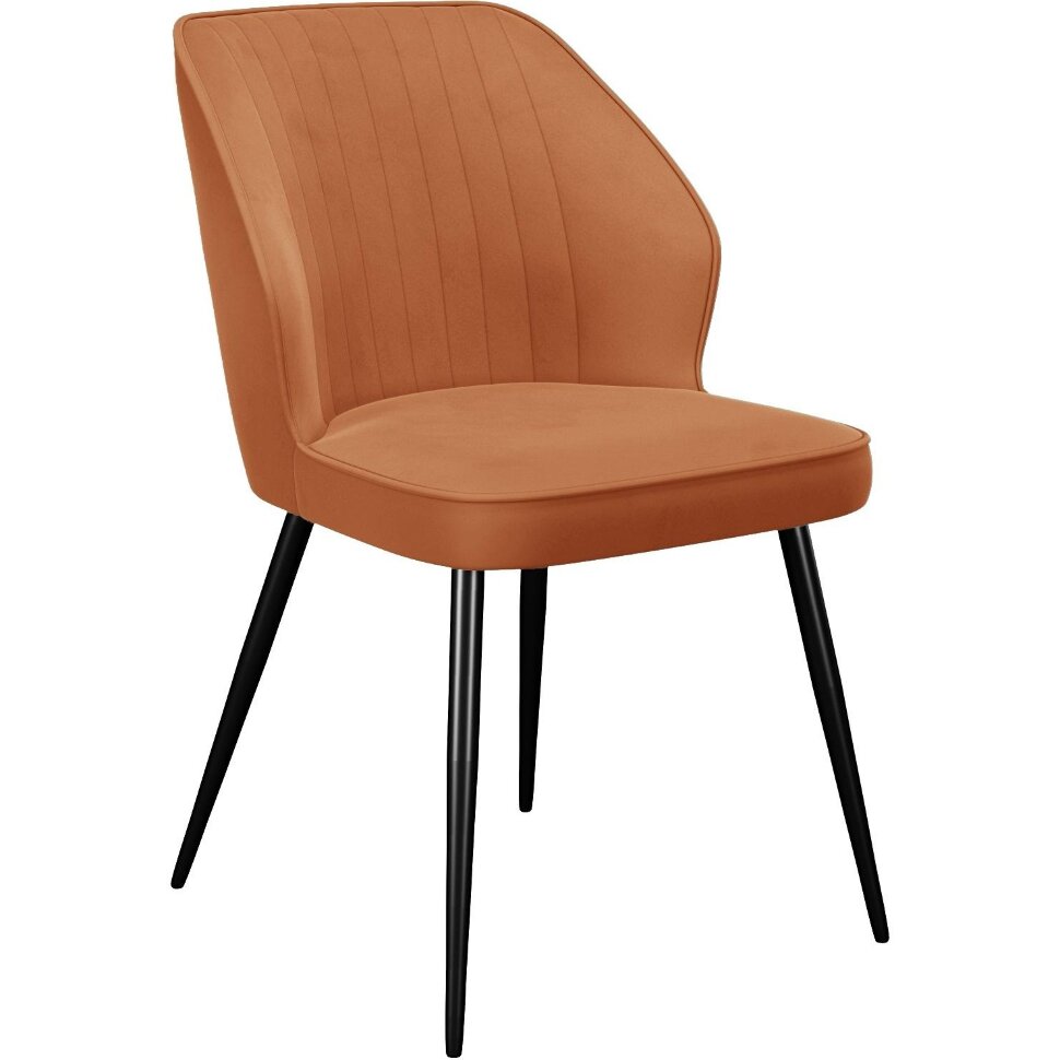 Стул DikLine 222М B17 TERRACOTTA, ножки черные 